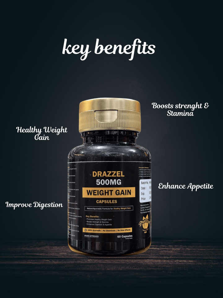 Drazzel Weight Gaiin capsules - Drazzel(The Dry Fruits Hub)