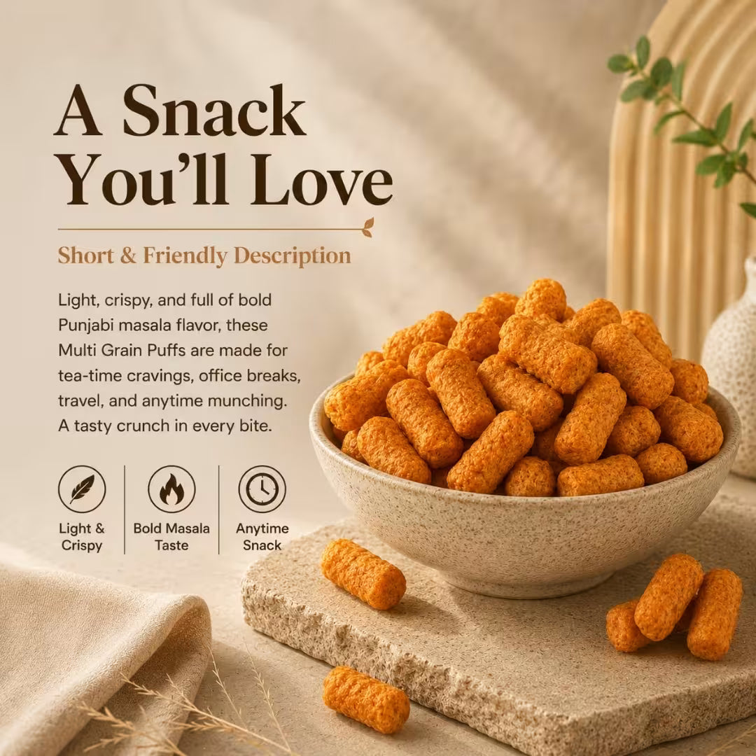 Multigrain Puffs – Punjabi Masala