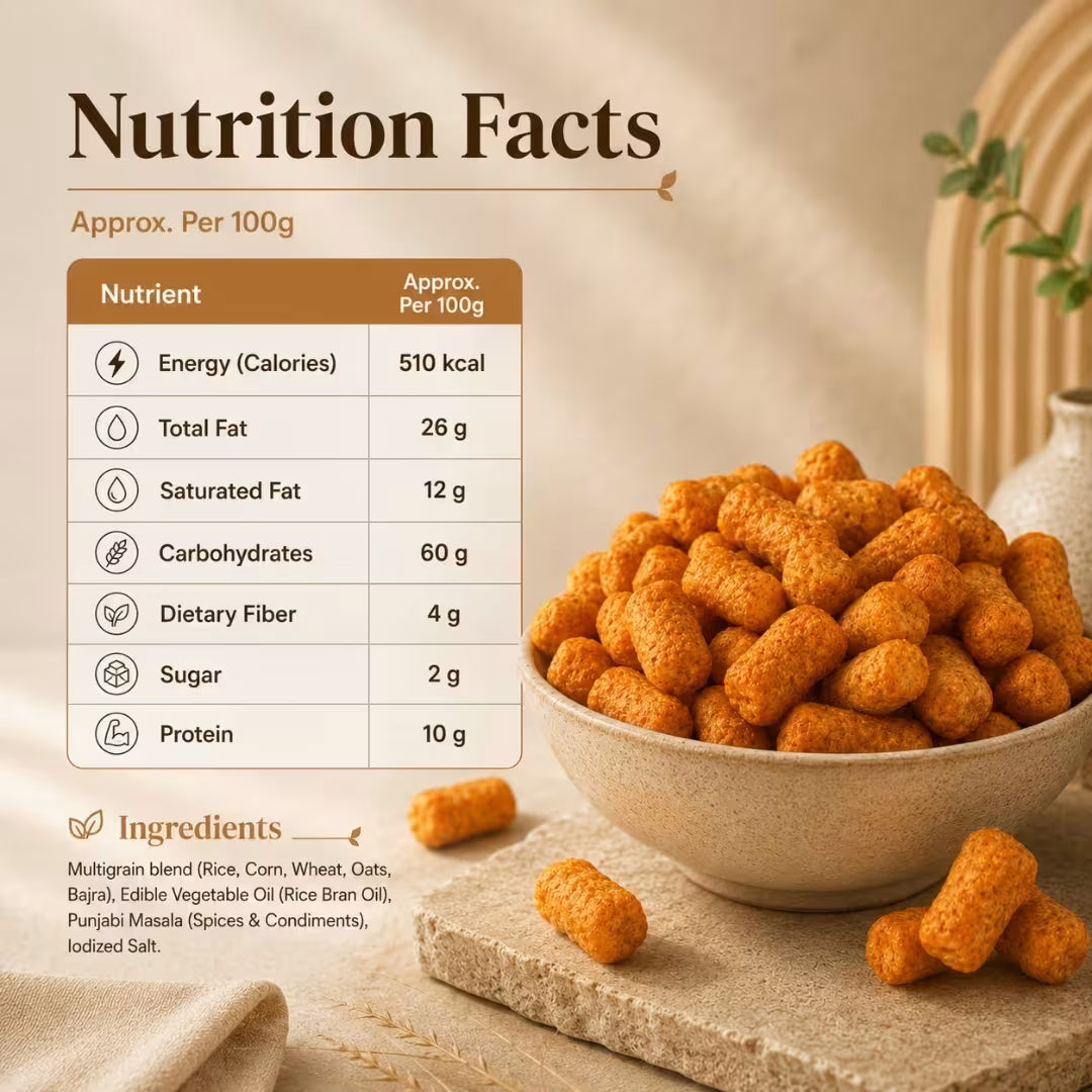 Multigrain Puffs – Punjabi Masala